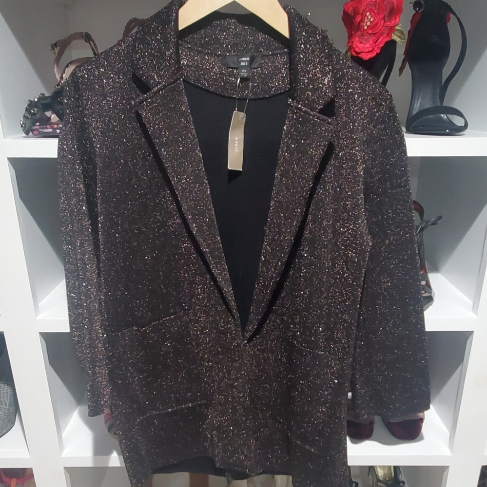 J-CREW Open-front Sophia sweater-blazer. NWT